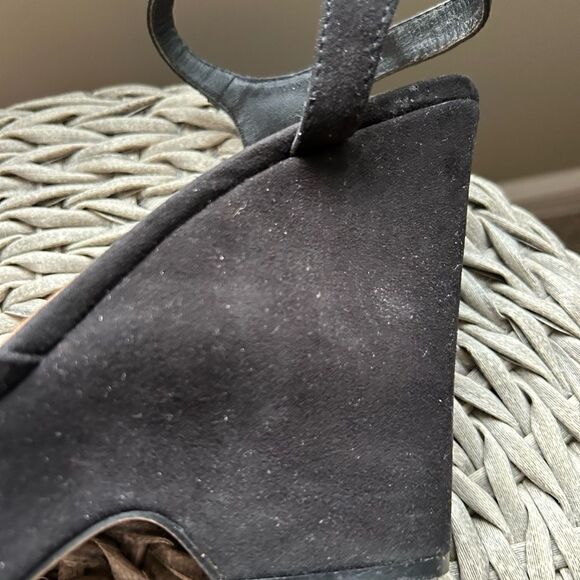 Madden Girl Women’s Black Chunky Platform Wedge Heels with Black Strap Size 7.5 - Picture 4 of 13